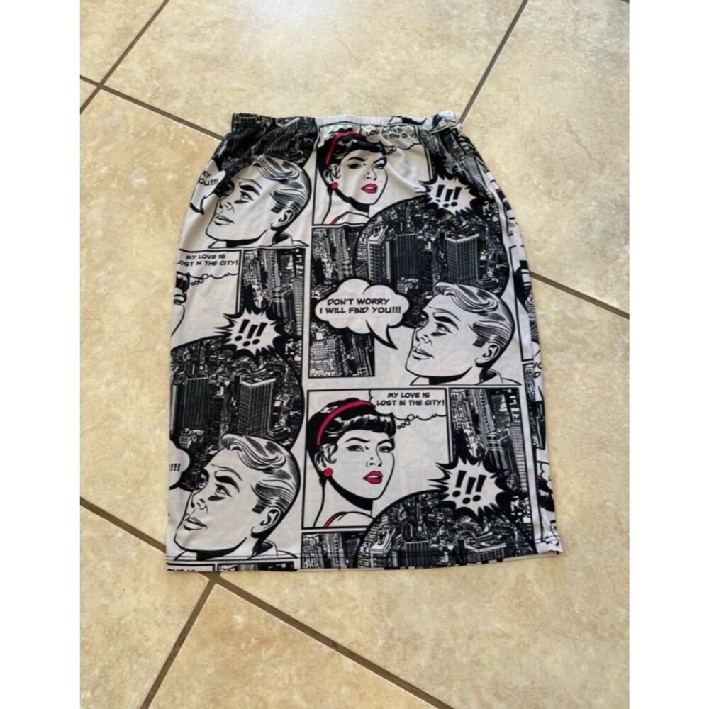 Wet Seal vintage comic skirt